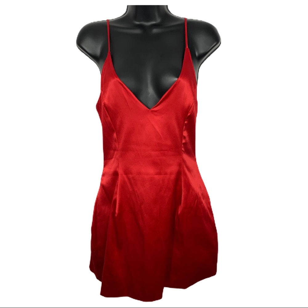 Attached | Red cocktail dress